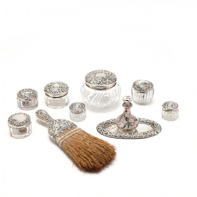 a-collection-of-antique-sterling-silver-vanity-accessories