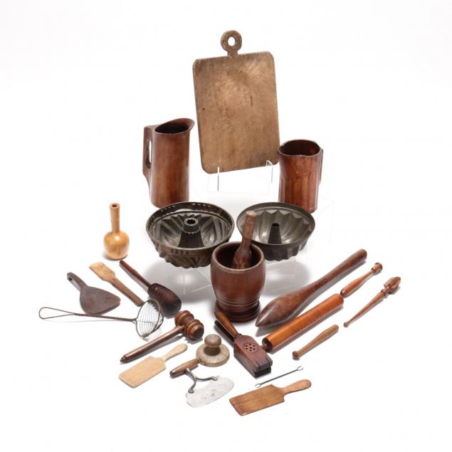 group-of-antique-kitchen-implements