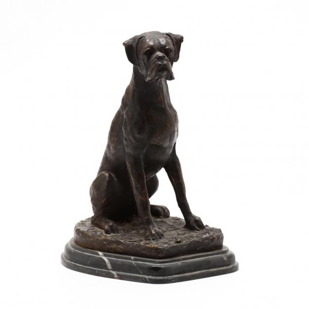 bronze-sculpture-of-a-boxer-signed-barie