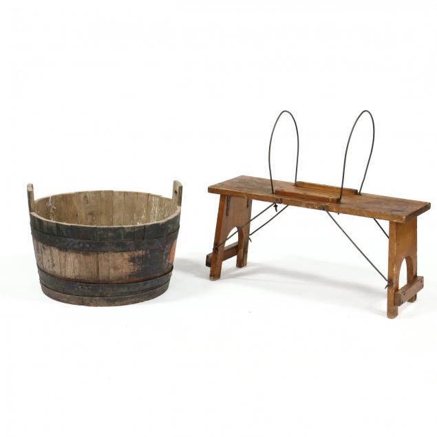 primitive-barrel-and-saddle-stand