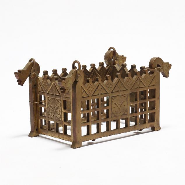 thomas-dixon-sons-medieval-style-cast-brass-elevated-coal-grate