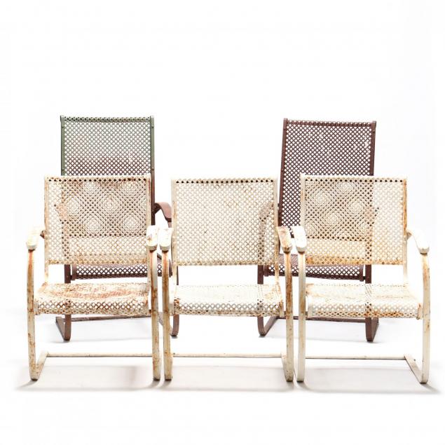 set-of-five-art-deco-iron-lattice-garden-chairs