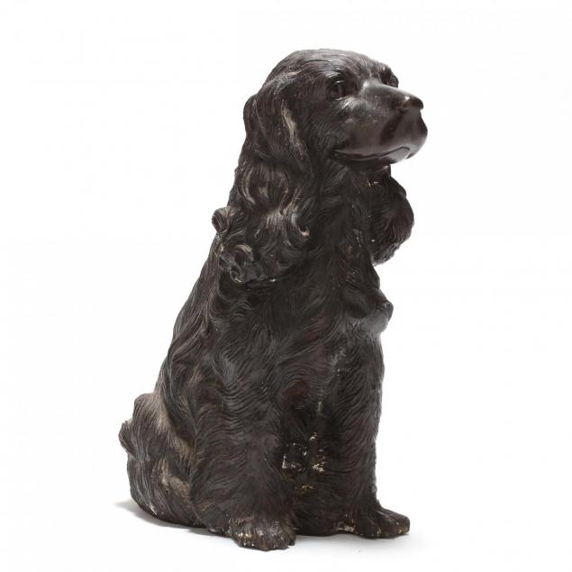 contemporary-cast-bronze-life-size-spaniel