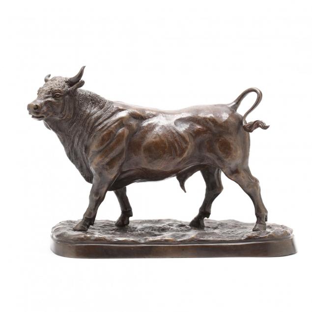 cast-bronze-sculpture-of-a-bull