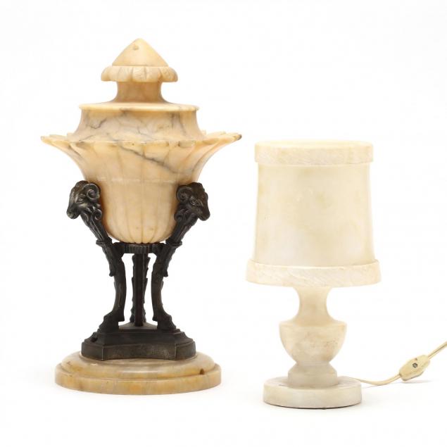 two-vintage-alabaster-boudoir-lamps