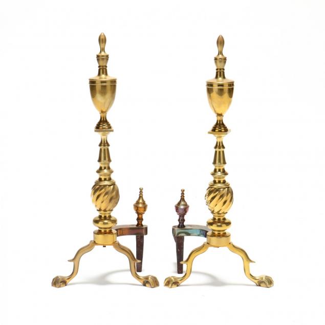 pair-of-federal-style-brass-andirons