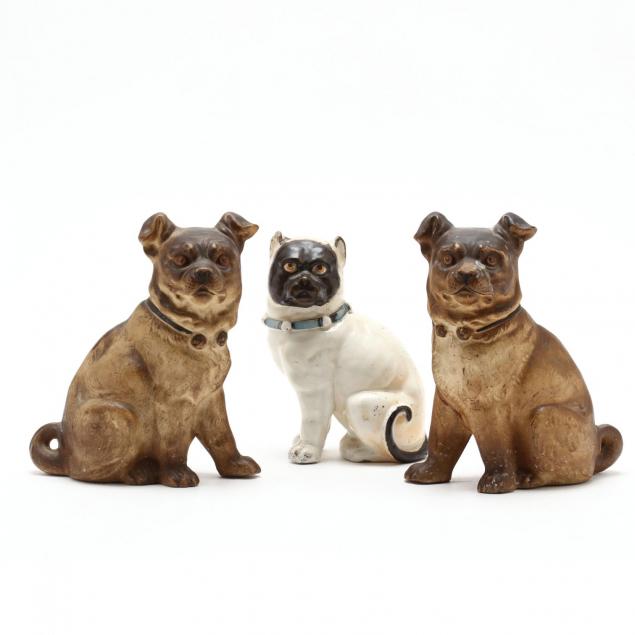 three-antique-porcelain-pugs