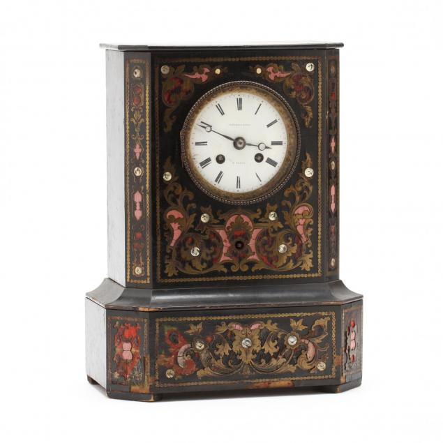 antique-french-inlaid-bracket-clock