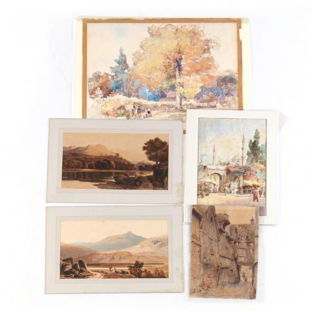 group-of-5-landscape-watercolors