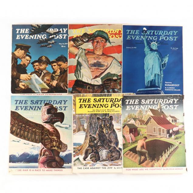 group-of-6-vintage-i-saturday-evening-post-i-posters