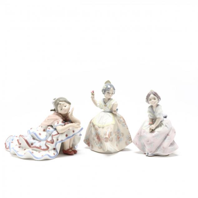three-lladro-spanish-dancer-figurines