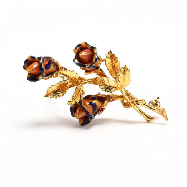 18kt-gold-and-enamel-brooch