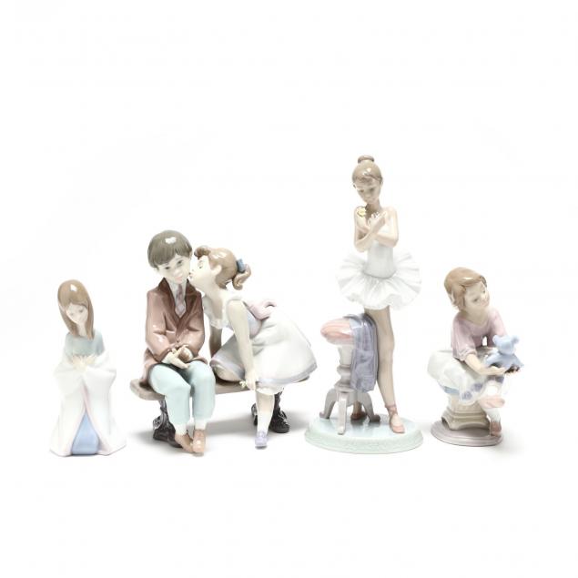 a-group-of-four-lladro-figurines