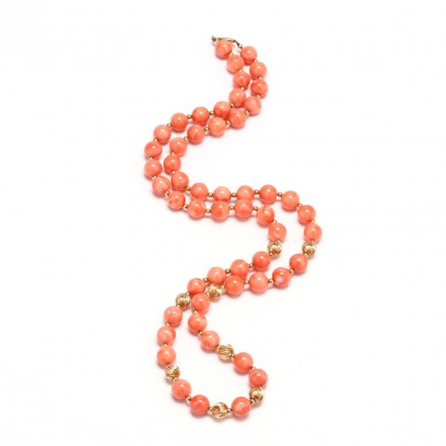 14kt-gold-and-coral-bead-necklace