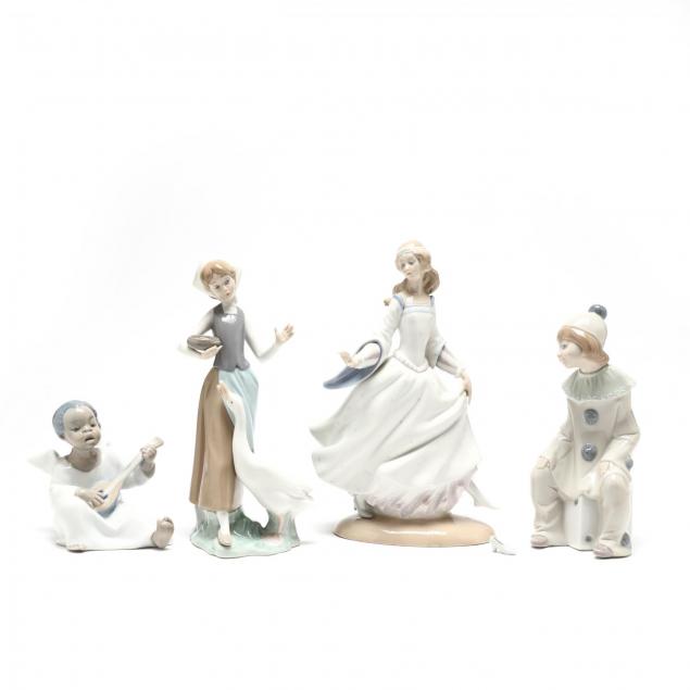 a-group-of-four-lladro-figurines