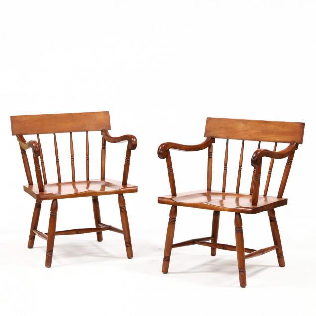 pair-of-antique-american-wide-plank-seat-chairs
