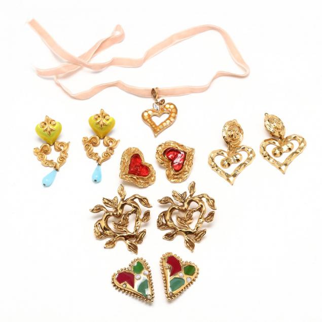 christian-lacroix-group-of-heart-themed-costume-jewelry