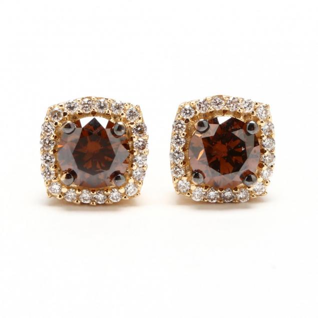 14kt-fancy-brown-diamond-and-diamond-ear-studs-le-vian