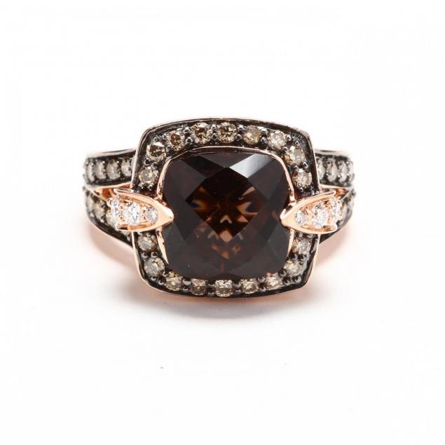 14kt-rose-gold-chocolatier-chocolate-quartz-and-diamond-ring-la-vian