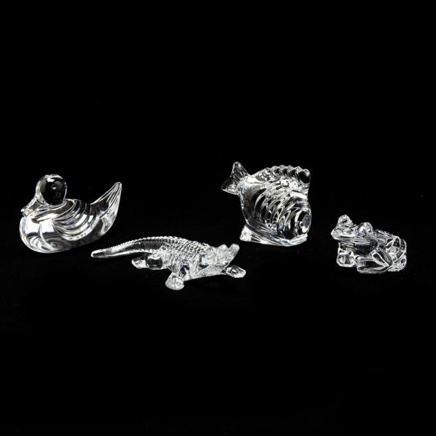 waterford-four-aquatic-life-animal-paperweights