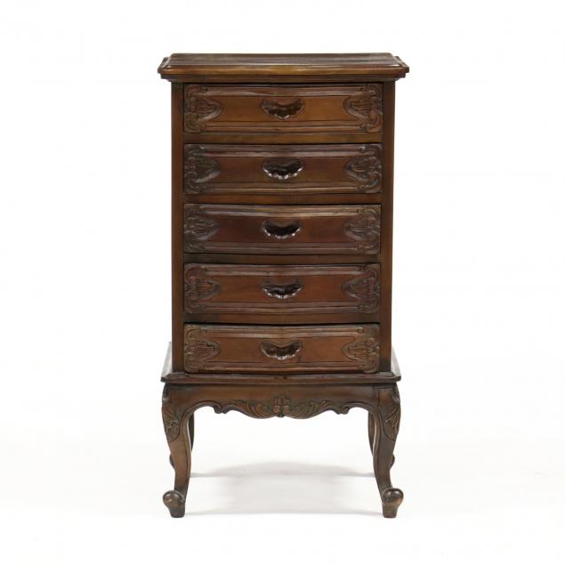 french-provincial-carved-bedside-chest