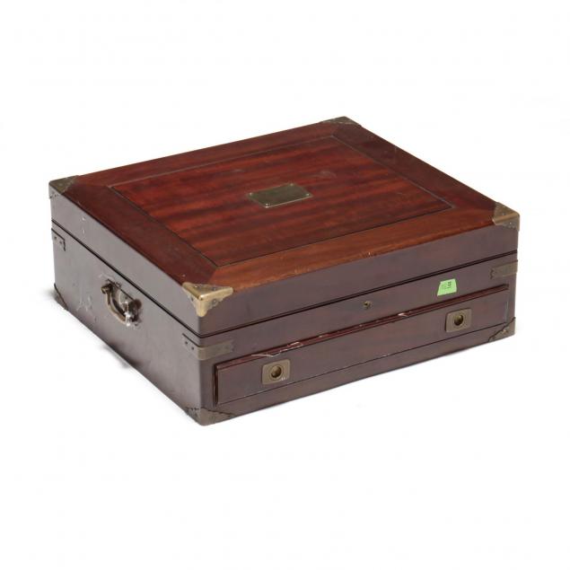 antique-mahogany-campaign-style-silver-chest
