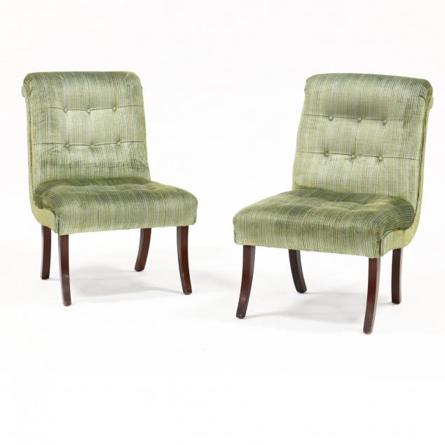 pair-of-vintage-over-upholstered-slipper-chairs