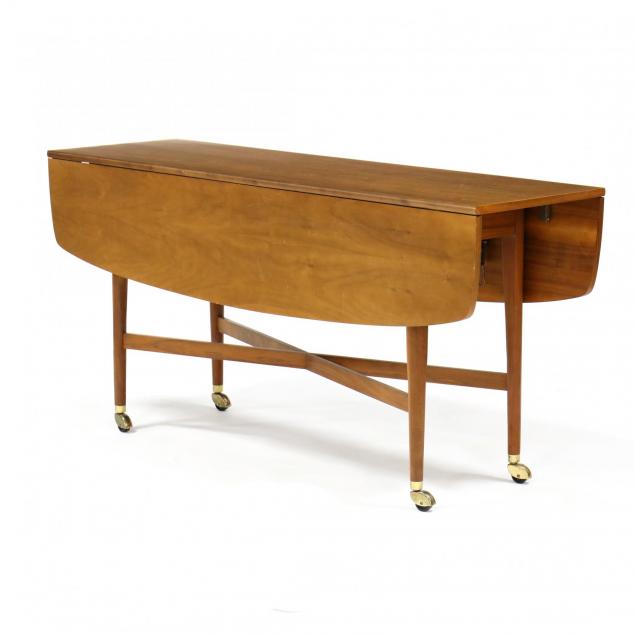 Mid Century Drop Leaf Dining Table, Eleanora Drop Leaf Console To Dining Table