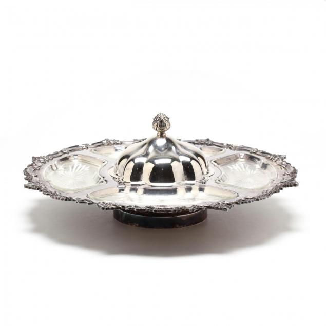 vintage-silverplate-revolving-crudite-server