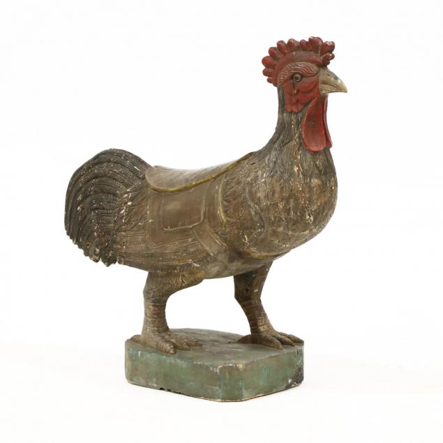 vintage-carved-and-painted-carousel-rooster
