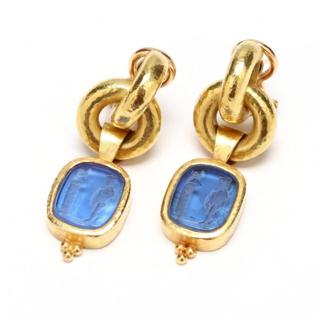 18kt-gold-and-intaglio-earrings-elizabeth-locke