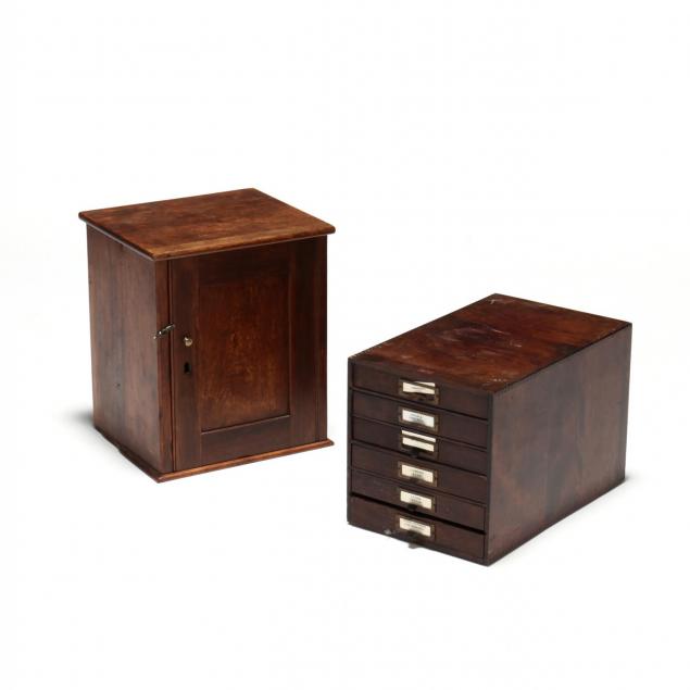 two-vintage-scientific-instrument-boxes