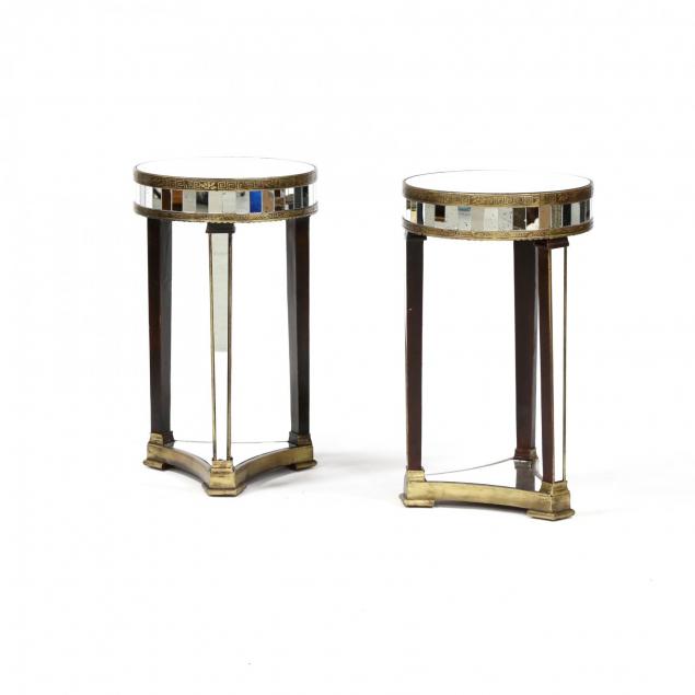 pair-of-designer-mirrored-side-tables