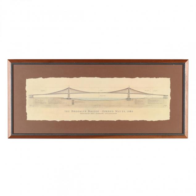 framed-architectural-print-of-brooklyn-bridge