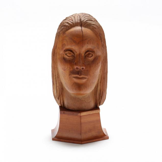 crowley-am-20th-century-modern-carved-wood-bust-of-a-woman
