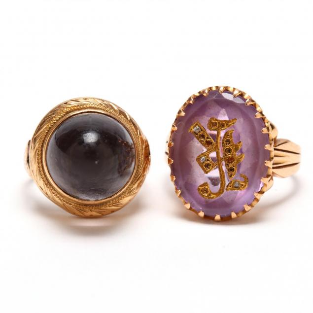 two-antique-rings