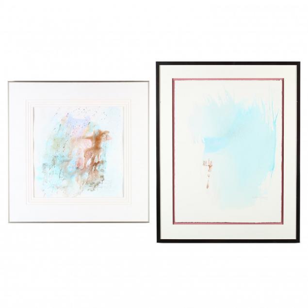 two-framed-figural-mixed-media-works-on-paper