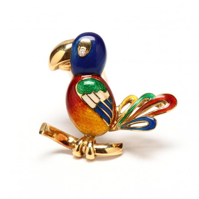 18kt-gold-and-enamel-figural-clip-brooch-italy