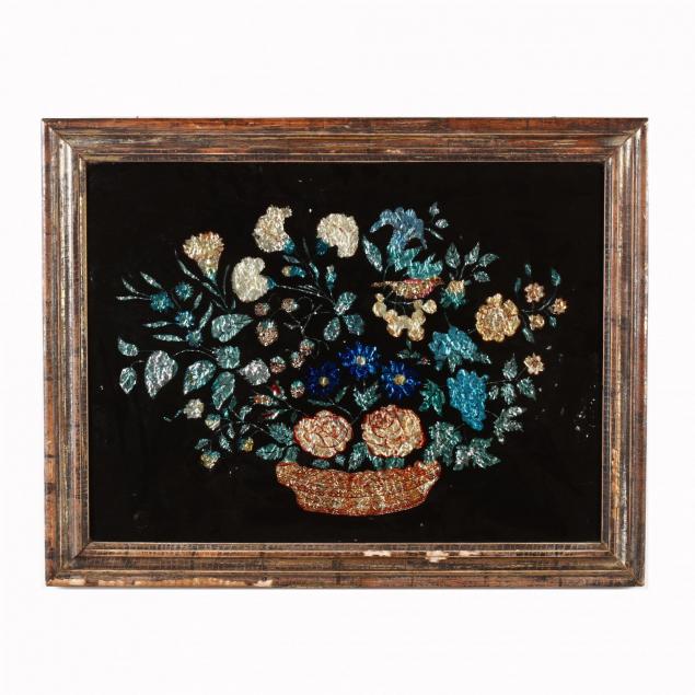 antique-american-folk-art-tinsel-painting