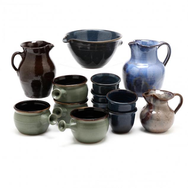 a-group-of-nc-pottery-13-pieces