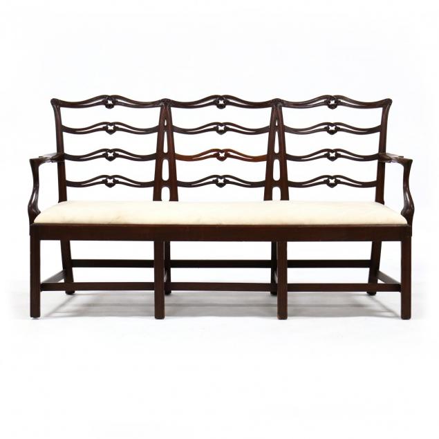 chippendale-style-triple-back-settee