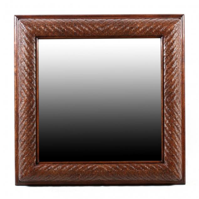 baker-woven-cane-framed-mirror
