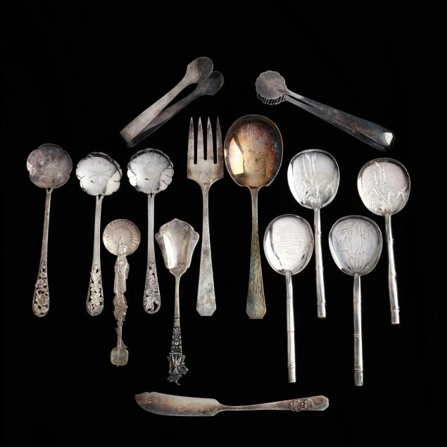 a-group-of-japanese-sterling-fine-silver-flatware