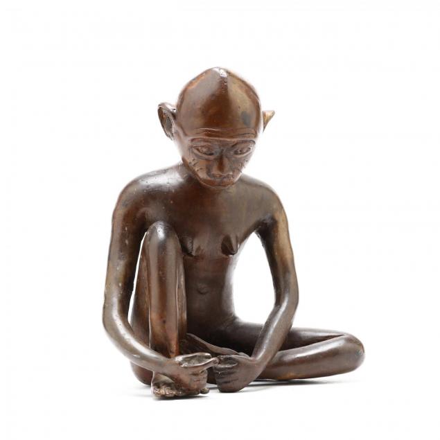 bronze-figure-of-a-monkey