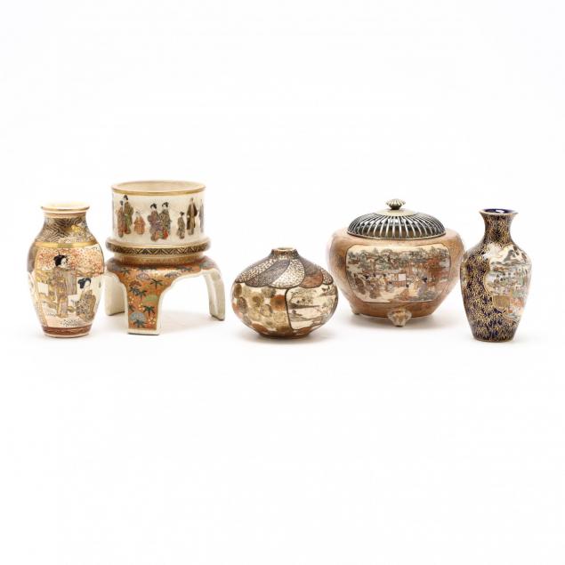 five-miniature-satsuma-vessels