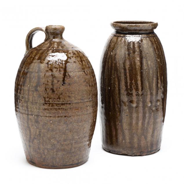 two-western-nc-pottery-vessels