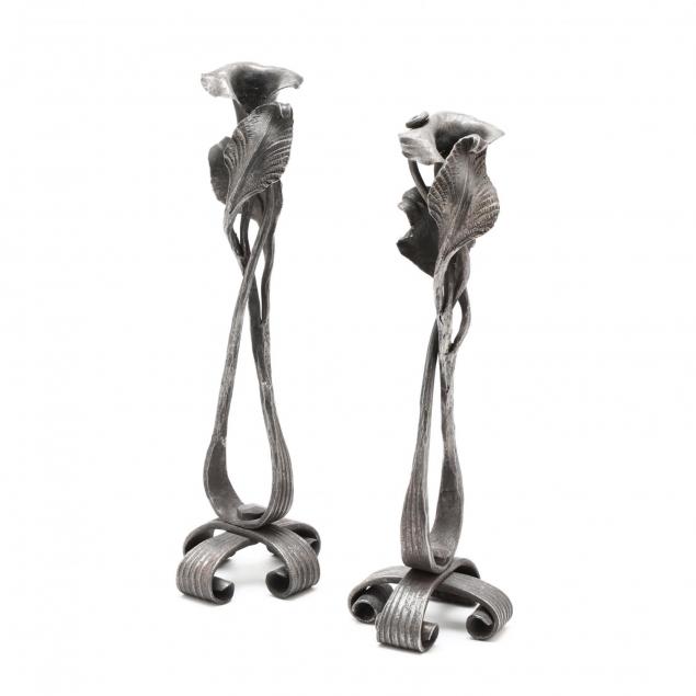 a-pair-of-arts-crafts-wrought-iron-candlesticks