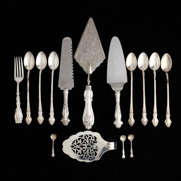 a-group-of-sterling-silver-flatware