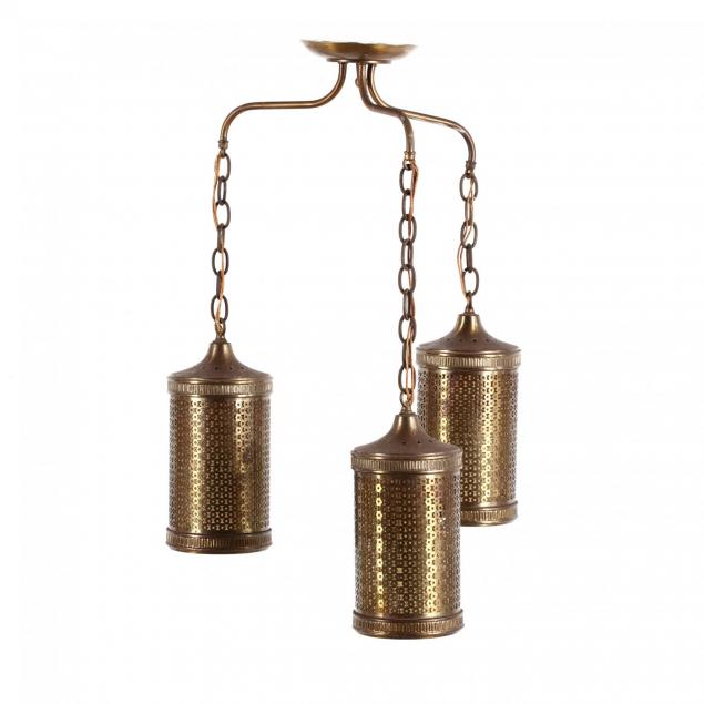 mid-century-brass-pendant-light
