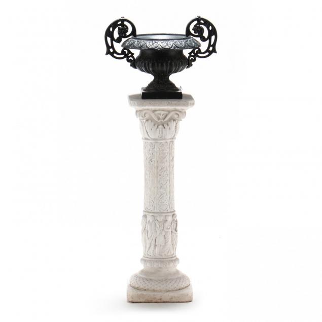 classical-style-iron-urn-with-pedestal